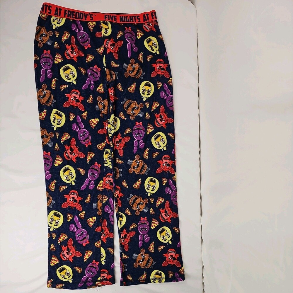 Five Nights at Freddy's FNAF Pajama Pants Freddy Chica Foxy Bonnie Pizza